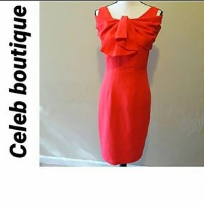 Celeb boutique orange  dress Sz small